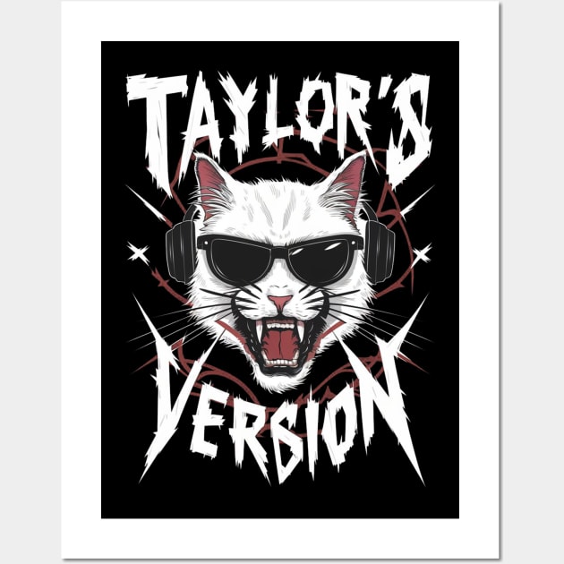 death metal taylors cat version Wall Art by Aldrvnd